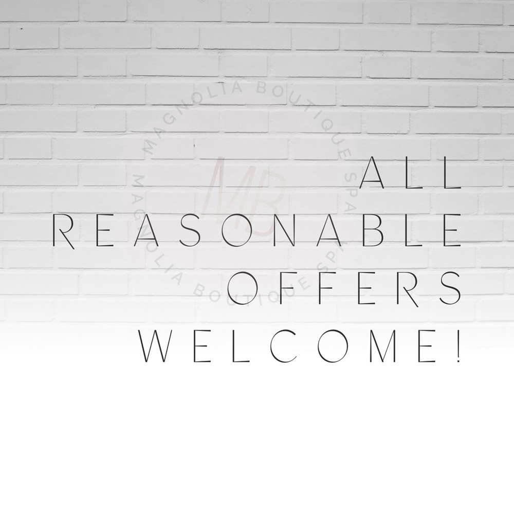 All Reasonable offers welcome!